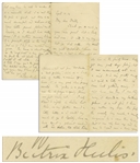 Beatrix Potter Autograph Letter Signed -- ...I dont know how long I can stay away, it depends on my brothers plans, it is not fair to leave my mother very long. She feels the anxiety...
